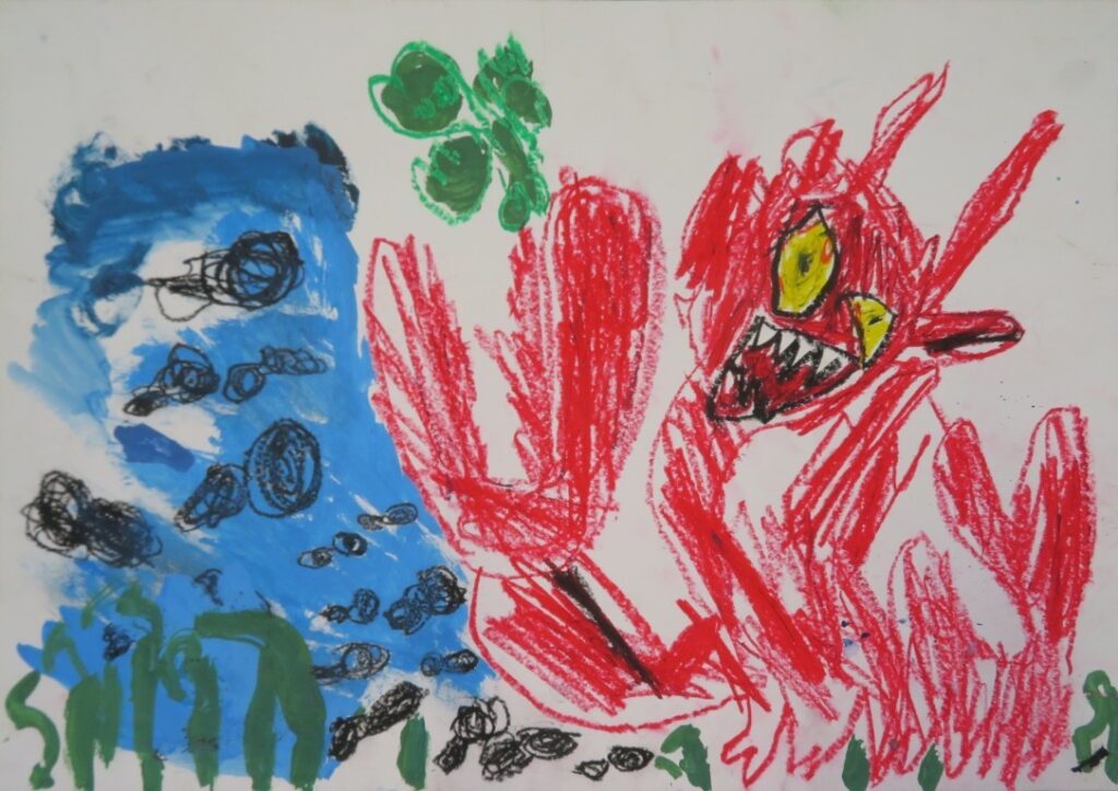 加藤 至留（尾崎小学校２年）「おたまじゃくしの１０１ちゃん」