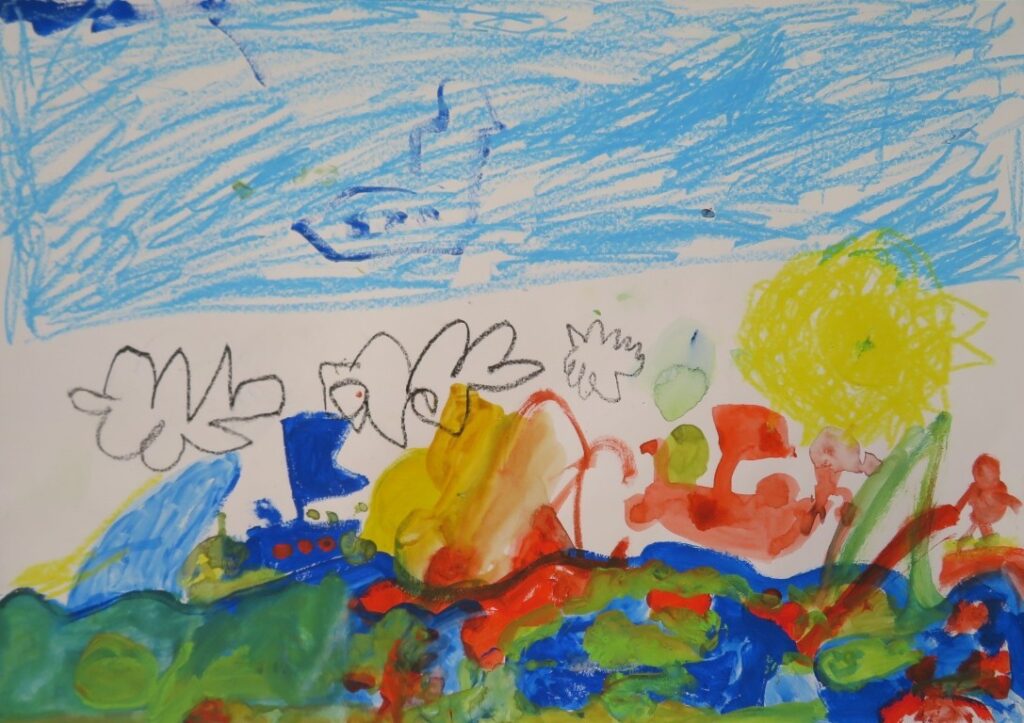 三浦 梓希（尾崎小学校１年）「スイミー」