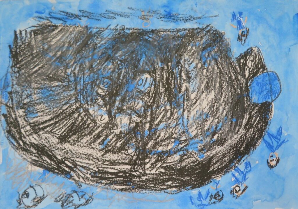 池田 律（子吉小学校１年）「きょだいなきょだいな」