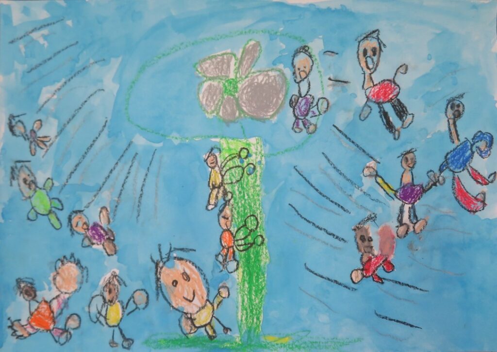 金森 紬（子吉小学校１年）「きょだいなきょだいな」