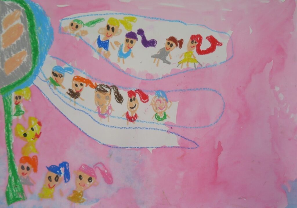 熊田 真緒（子吉小学校１年）「きょだいなきょだいな」