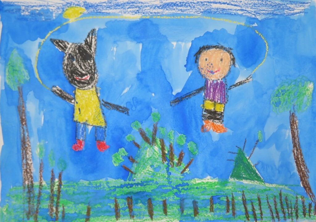 佐々木 海晃（子吉小学校１年）「めっきらもっきらどおんどん」