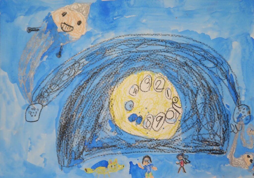 播磨 麒仁（子吉小学校１年）「きょだいなきょだいな」