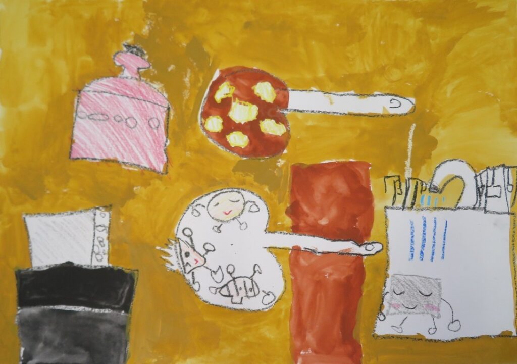 小松 栞南（岩谷小学校１年）「いろいろおふろはいり隊！」