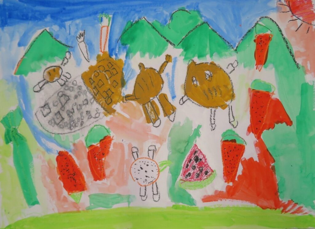 東海林 陽凜（岩谷小学校１年）「いろいろおふろはいり隊！」