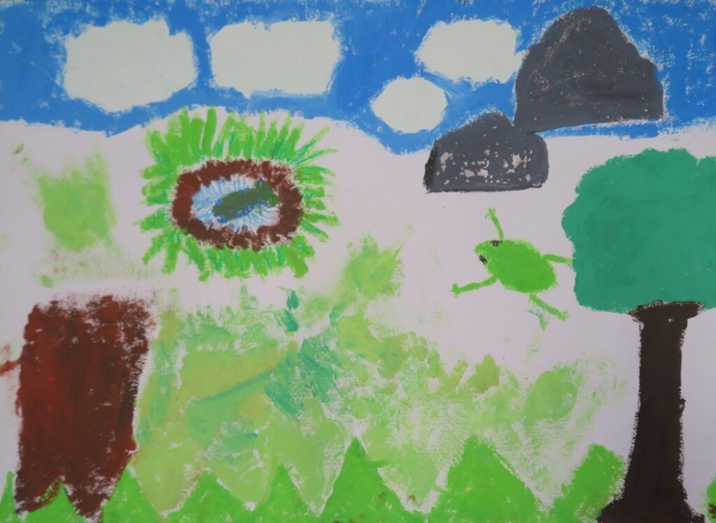 岡部 世羅（大内小学校２年）「さかなはさかな」