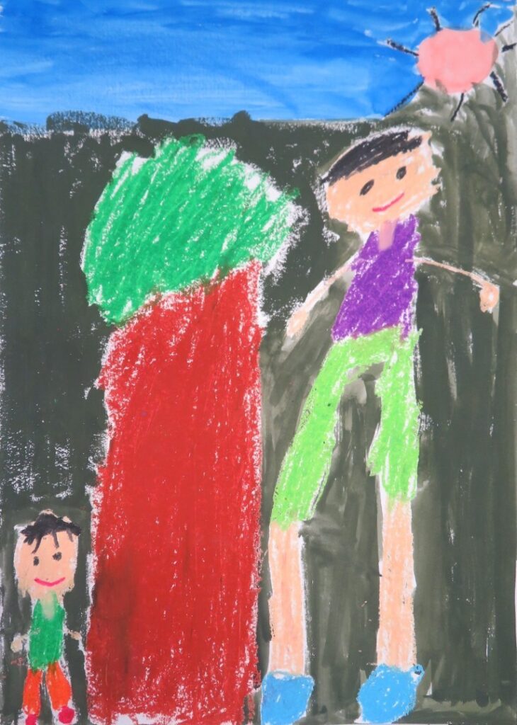 佐藤 巧武（西目小学校３年）「ぼくのパパは　おおおとこ」