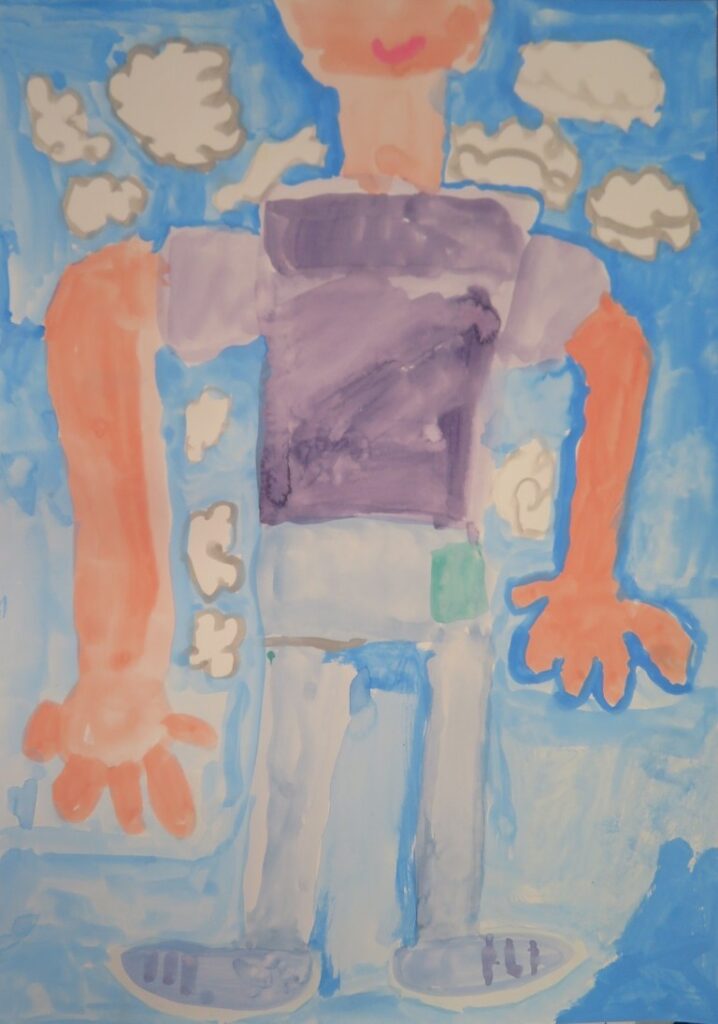 柳橋 明生（西目小学校３年）「ぼくのパパは　おおおとこ」