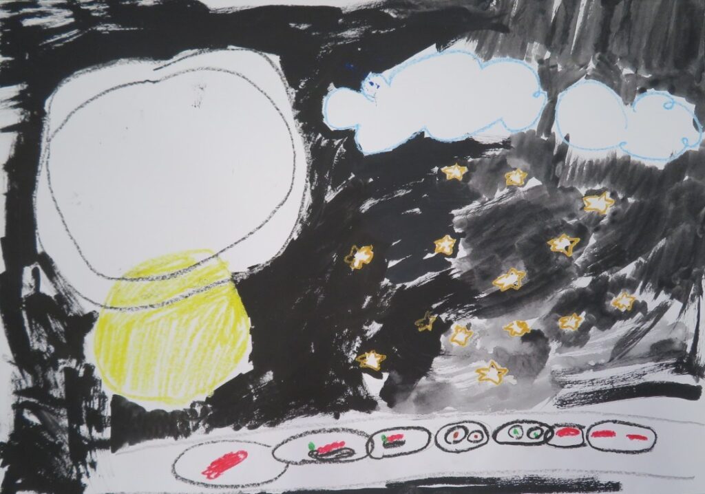 佐々木 結咲（西目小学校２年）「おすしのせかいりょこう」