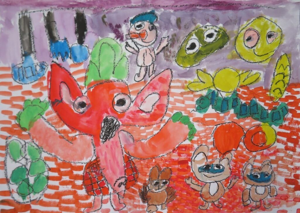 佐藤 陽（鳥海小学校１年）「へんてこパンやさん」