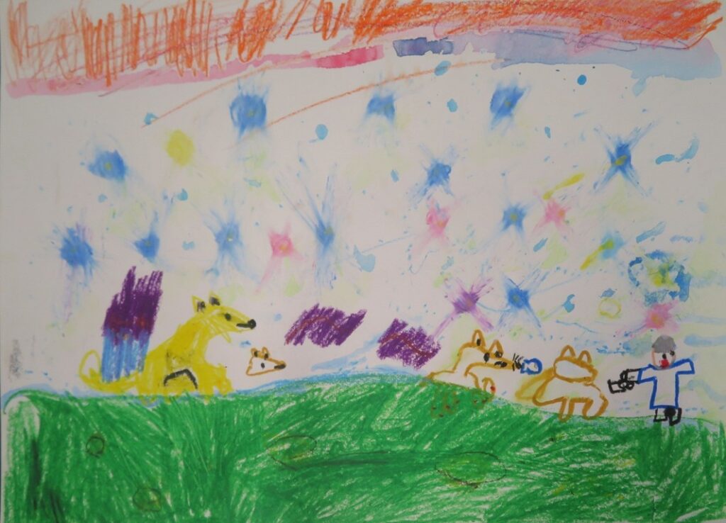 齋藤 愛叶（平沢小学校２年）「チロヌップのきつね」