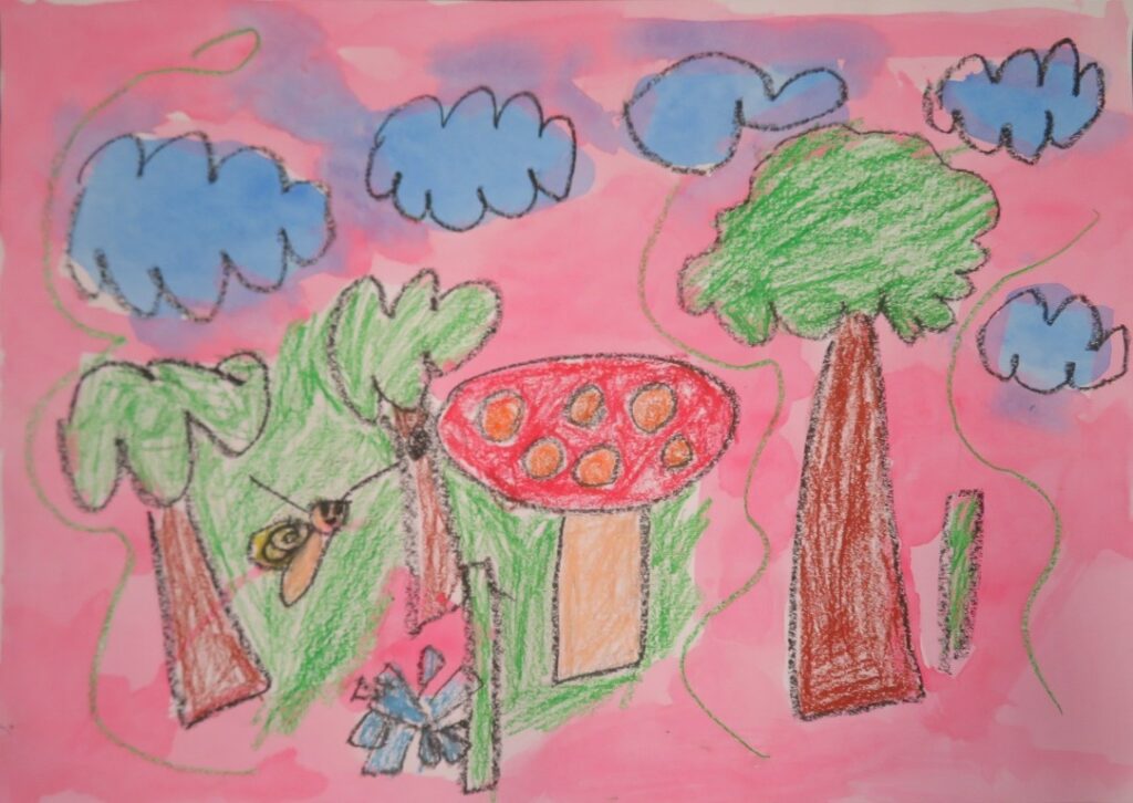 高橋 千暁（平沢小学校１年）「せかいいちおおきなうち」