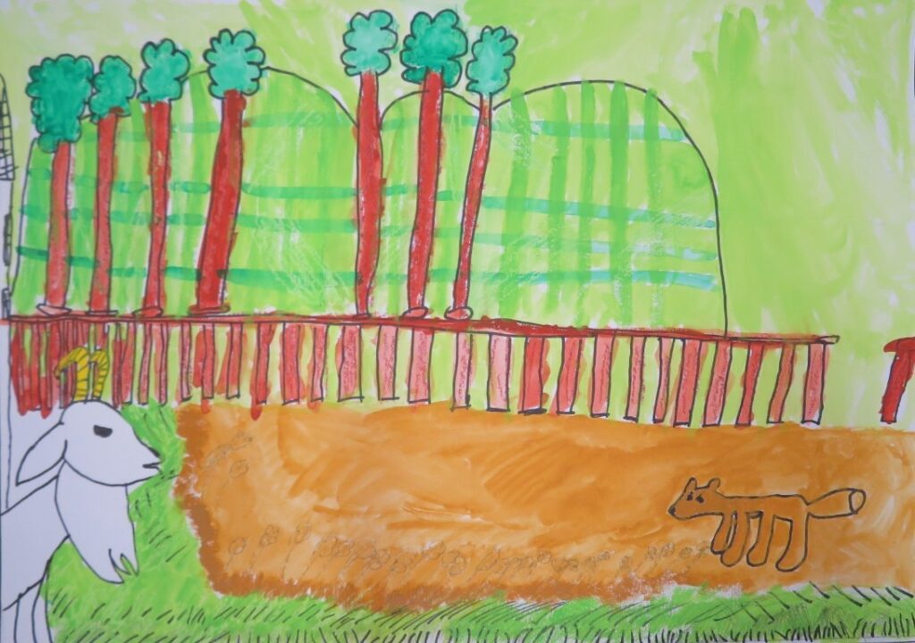 長沼 夏希（金浦小学校３年）「ガラスめだまときんのつののヤギ」