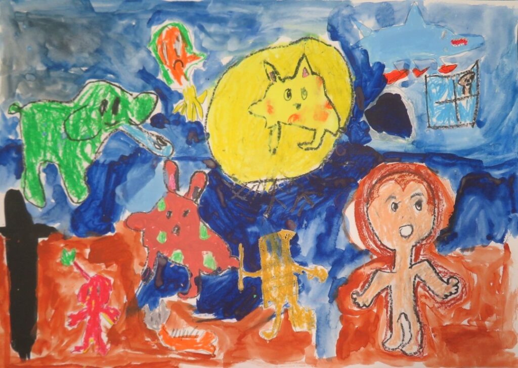 木内 謙佑（象潟小学校３年）「いただきますのおつきさま」