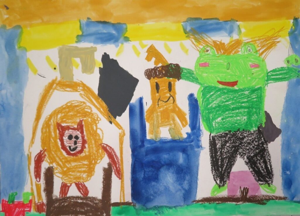 櫻山 温心（象潟小学校３年）「とこやにいったライオン」