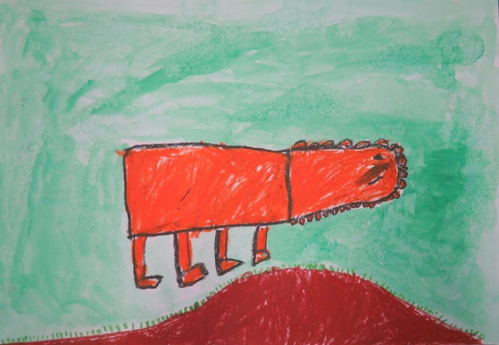 須田 湊斗（象潟小学校１年）「りんごがひとつ」