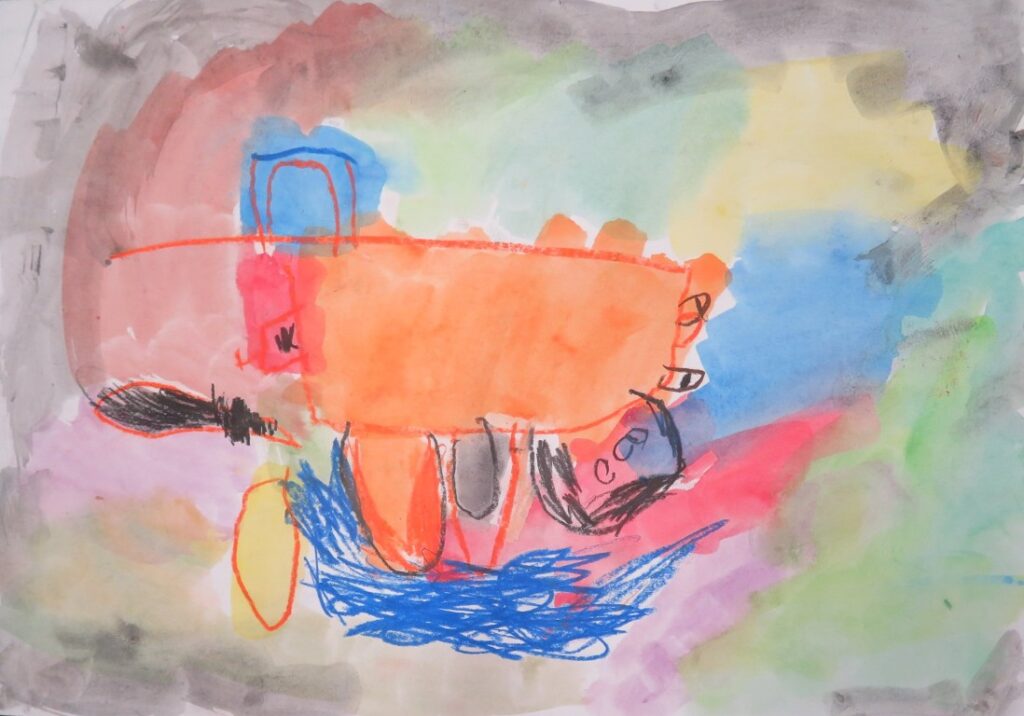 富樫 咲大（船越こども園年中）「のろまなローラー」