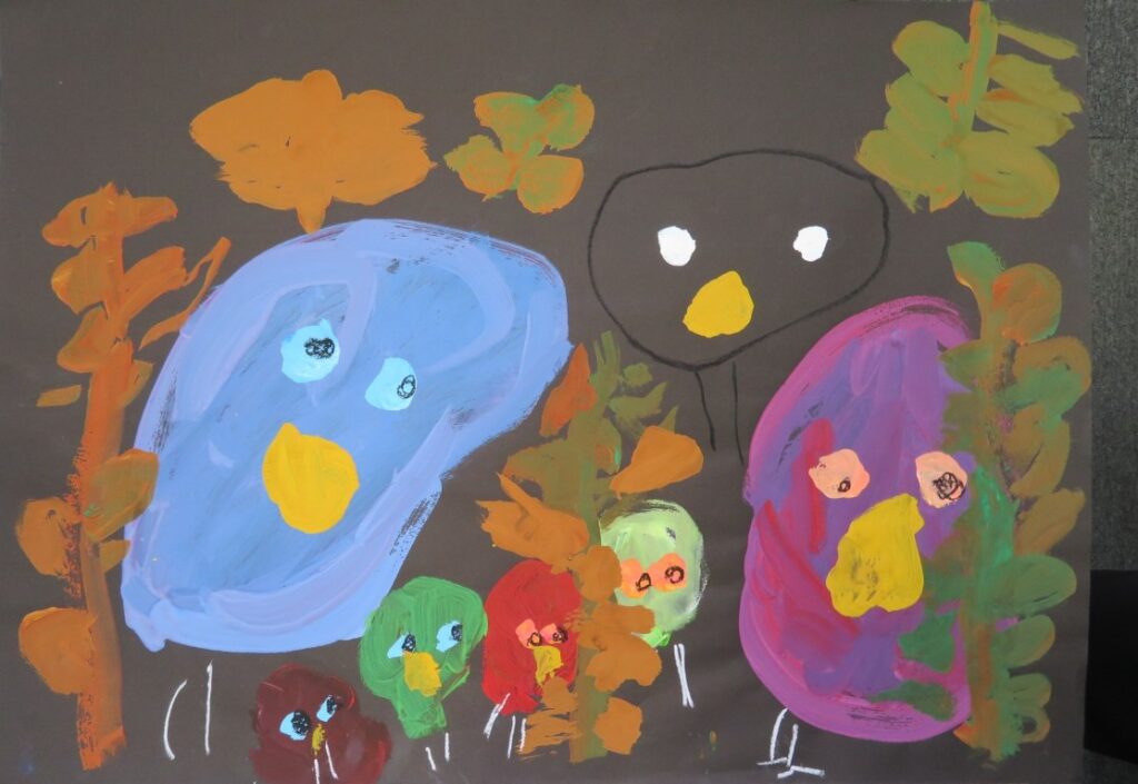 ガーライ 詠愛（道川保育園年中）「まっくろネリノ」