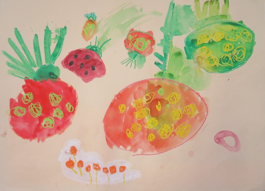 佐藤 芽心（石脇西保育園年少）「いちご」