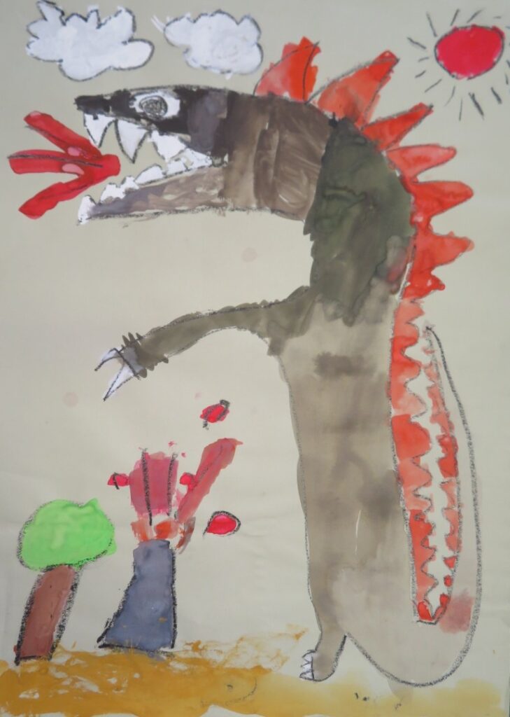 冨樫 駿太（石脇北保育園年長）「おまえうまそうだな」