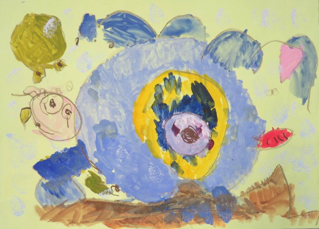 遠藤 乃彩（石脇北保育園年少）「ぞうくんのあめふりさんぽ」