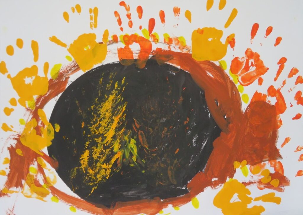 鈴木 風織（石脇東保育園年少）「ひまわり」