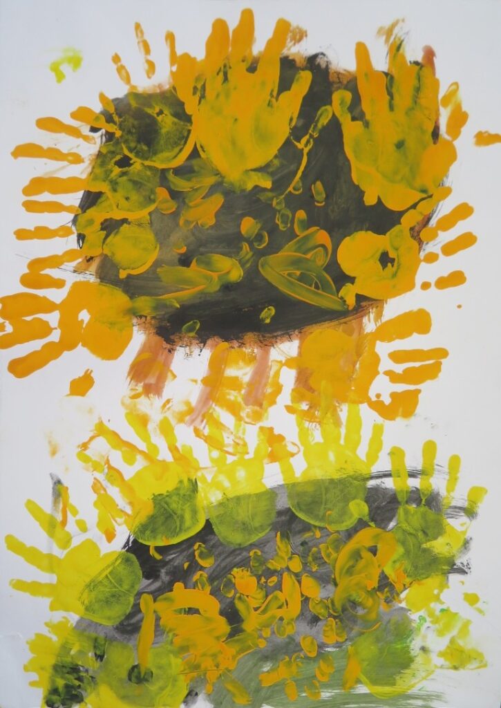 吉尾 美優（石脇東保育園年少）「ひまわり」