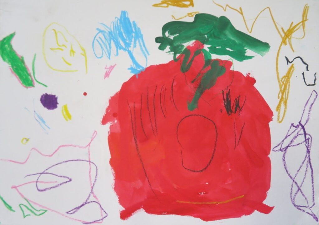 渡辺 莉愛（本荘保育園年少）「トマトさん」